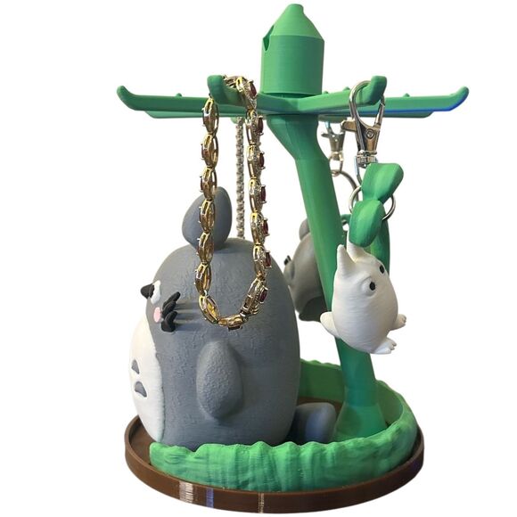 My Neighbor Totoro  Rotating Jewelry Holder Organizer Stand Anime 3D Printed - Picture 2 of 4